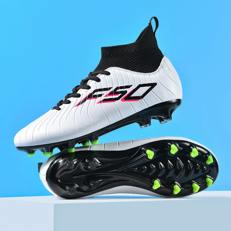 Manufacturer's New Football Shoes with Broken Nails for Men TF Long Spike Football Training Shoes Rubber Short Spike Large Size Student Football Shoes