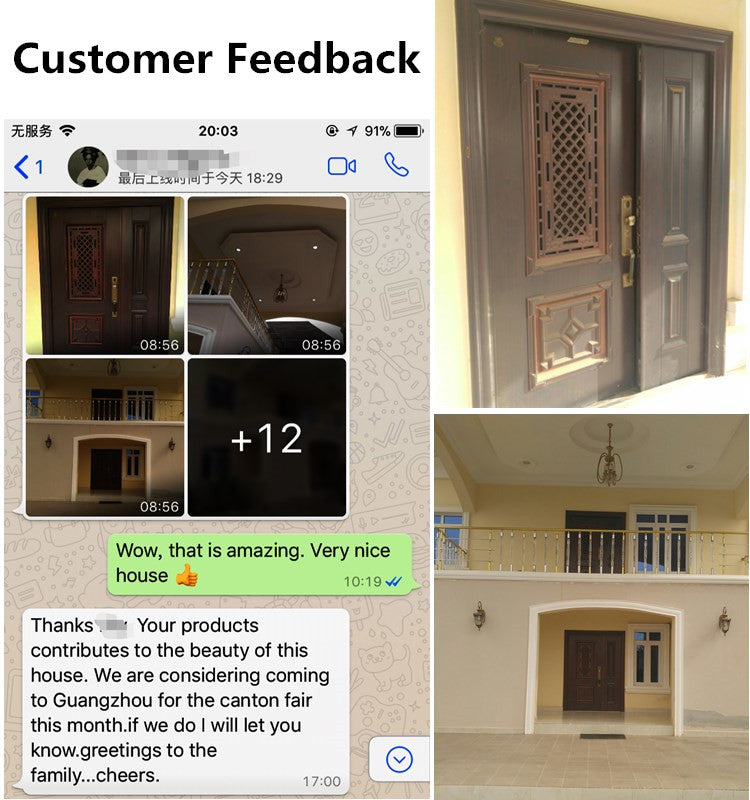 Decorative Outdoor Step Wrought Iron Balcony Balustrade