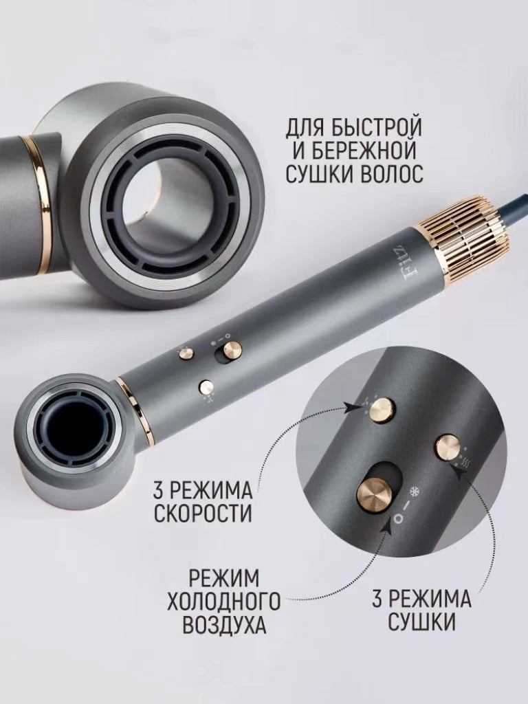 ФенMultifunctional 5-in-1 Hot Air Comb Curling Iron Styling High Power High Speed Hair Care Negative Ion Hair Dryer