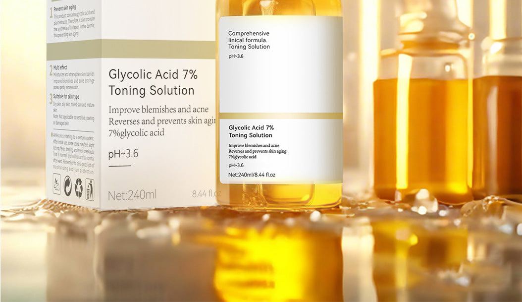 Exclusive for 7%Glycolic Acid Lotion Glycolic acid toner Fruit Acid Exfoliating Skincare