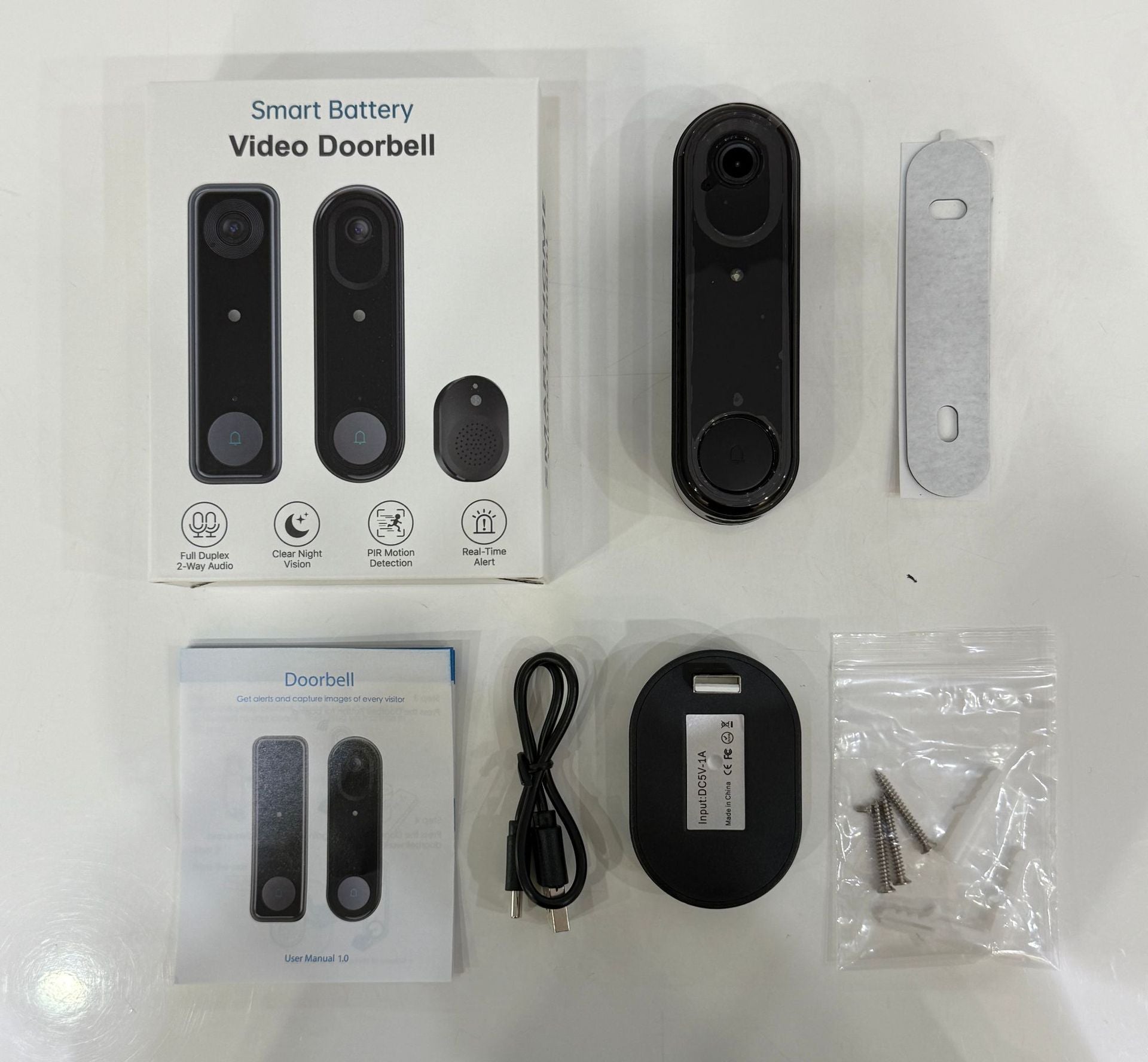 Intelligence Z80Doorbell for Home Use Low Power Consumption Wireless wifi Video Doorbell HD Night Vision Surveillance Doorbell with Ding Dong