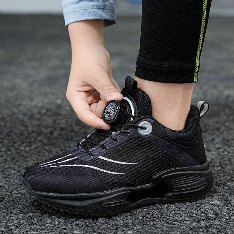 Children's New Shadow Boys' Running Shoes Casual Fashion Kids' Shoes Mesh Breathable Lightweight Non-Slip Wear-Resistant Sports Shoes