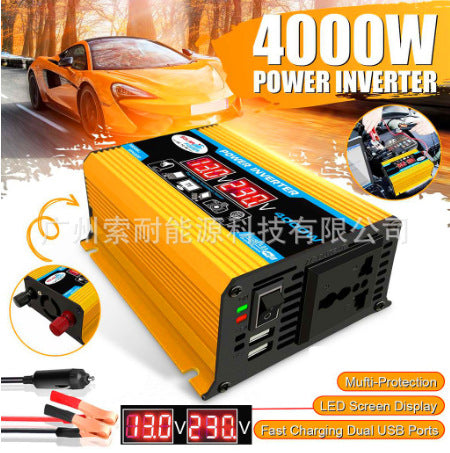 Car Converter Inverter300W Automotive Small DC Electrical Appliances12V Transfer Communication110V/220V Double USB Mouth