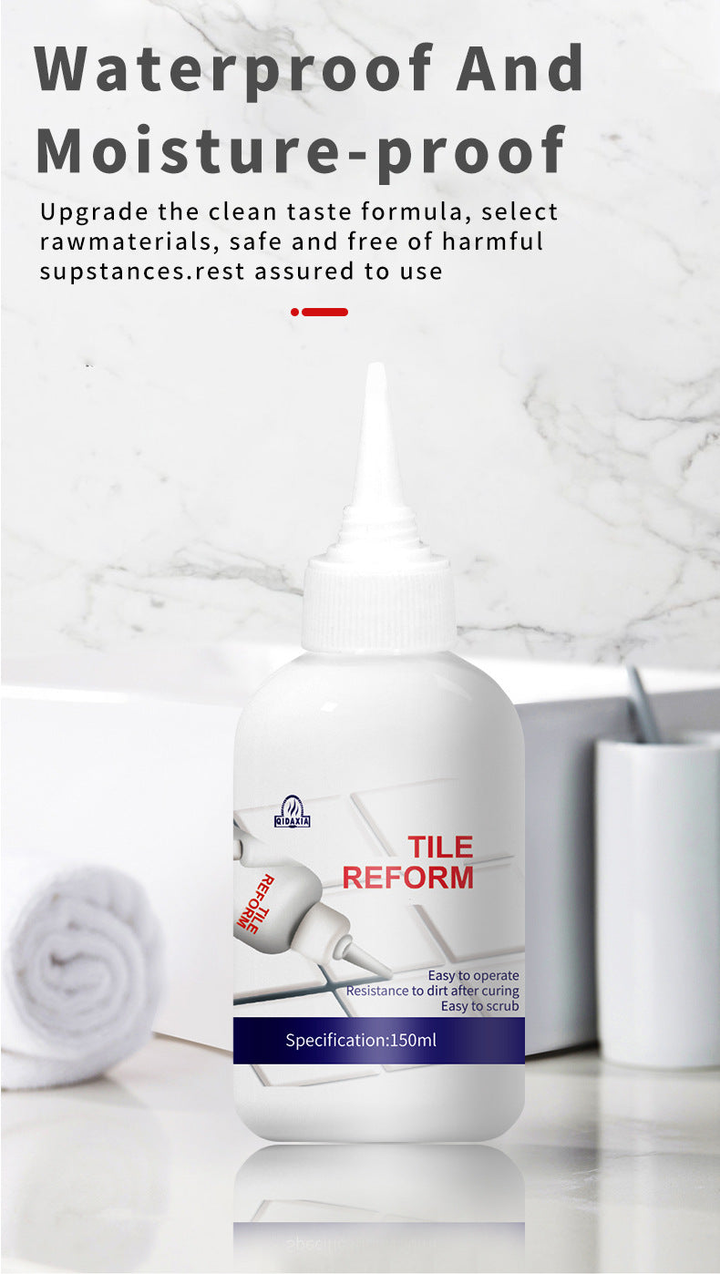 Water-Based Grout Sealant Tile Kitchen Bathroom Waterproof Mildew-Proof Grout Adhesive Sink Toilet Grout Sealant