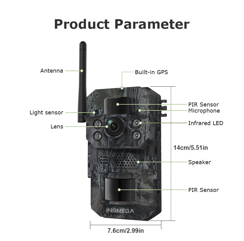 Private Model Outdoor Camouflage4G Solar-powered Camera GPS Positioning Hunting Camera Remote HD Camera