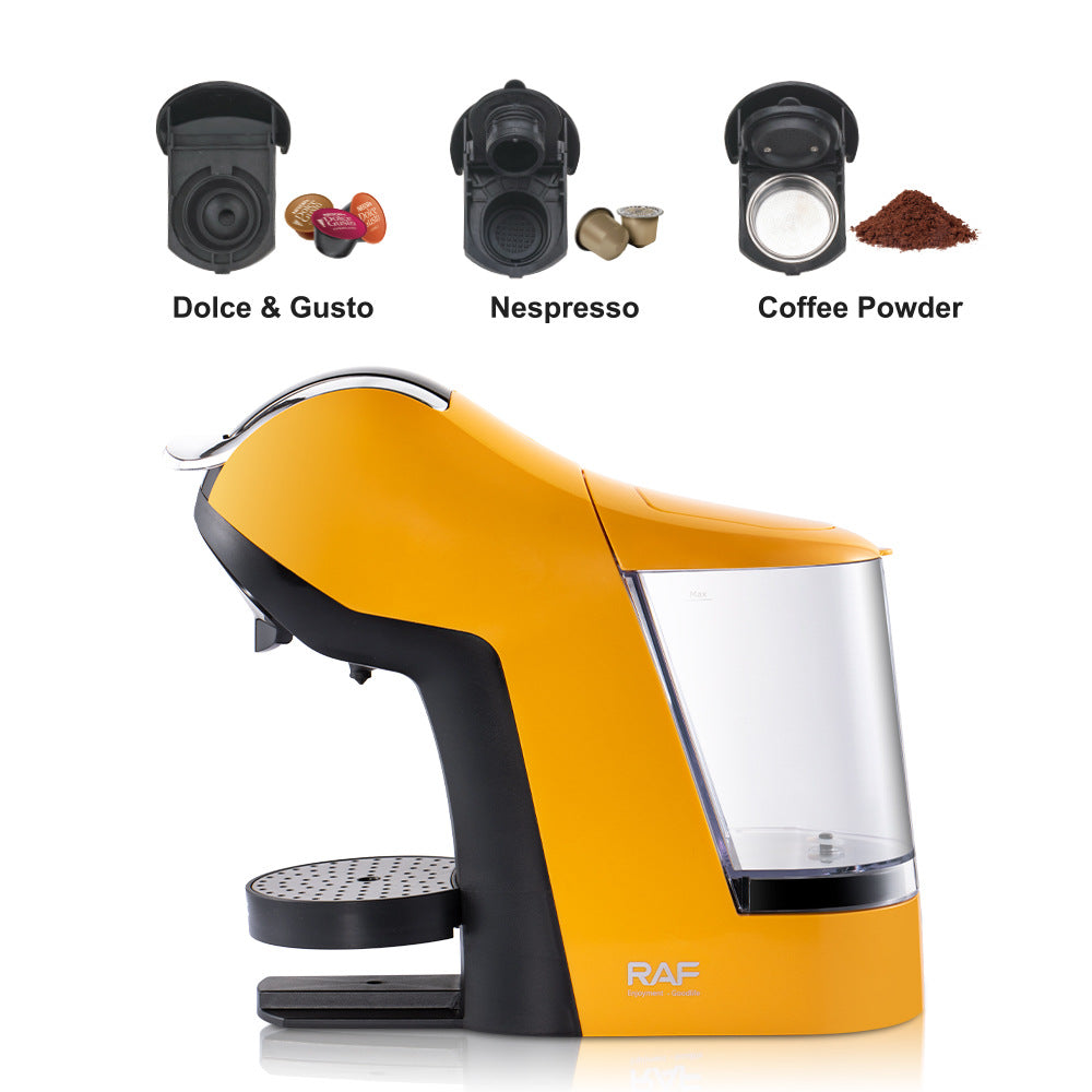 RAF European Standard Bar Coffee Machine Small Portable Anti-Drip Simple Italian Capsule Coffee Machine R1950