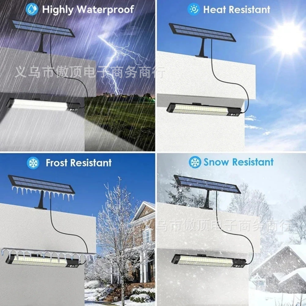Outdoor Solar Human Body Sensor Street Light Split Light Household Waterproof Wall Light Courtyard Landscape Garage Lighting