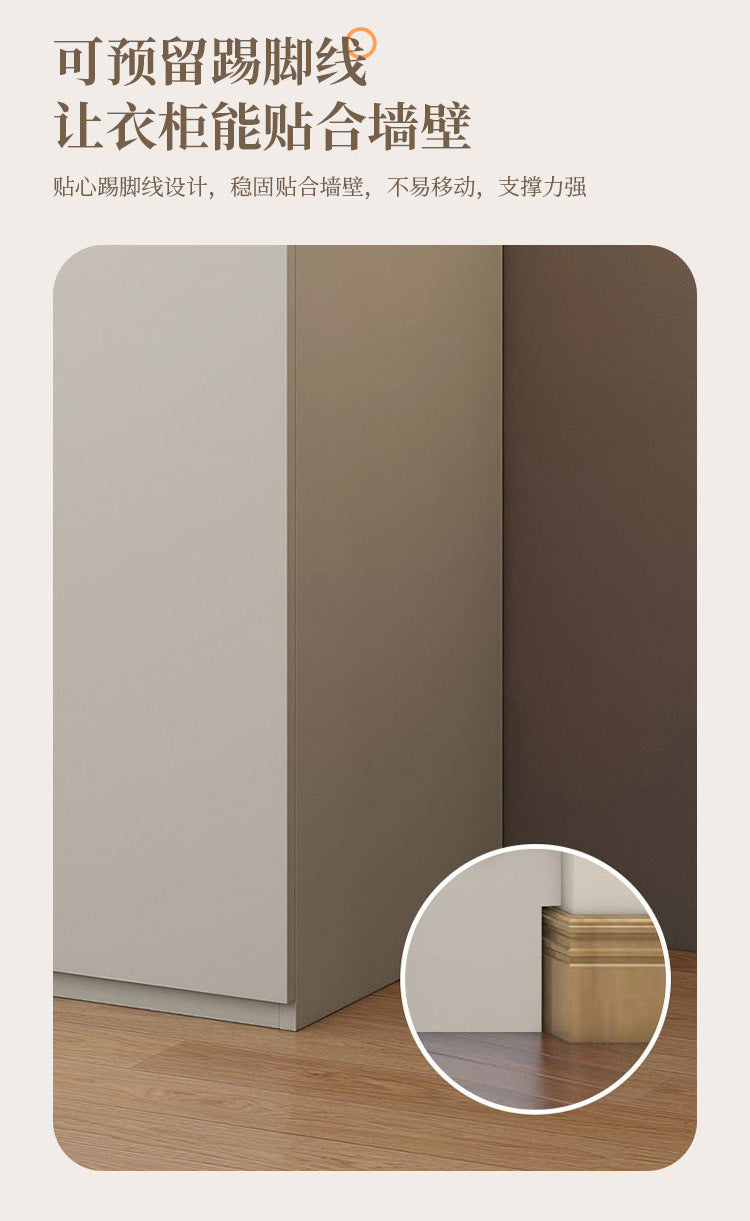 One-Door to Ceiling Heightened Solid Wood Wardrobe for Home Bedroom, Double Door Simple Assembly Cabinet, European Pine Board Storage Cabinet, Wardrobe