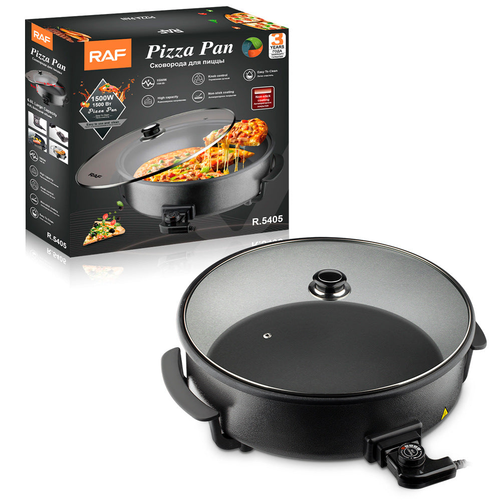 RAF European Standard Household Multifunctional Pizza Maker Multifunctional All-in-One Electric Frying Pan Electric Hot Pot Non-Stick Electric Hot Pot