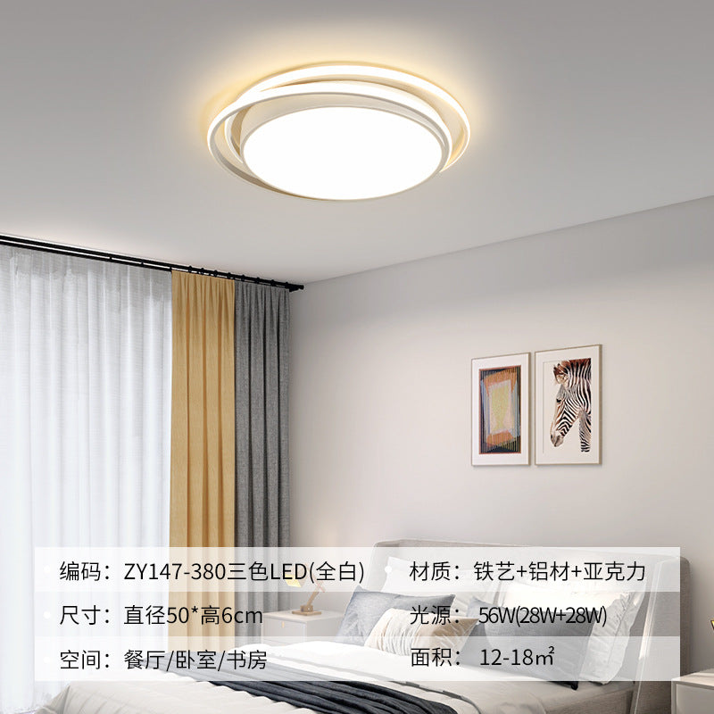 Light Luxury Nordic Ceiling Light for Living Room, Simple Modern Elegant Rectangular Creative Home Hall Master Bedroom Lighting
