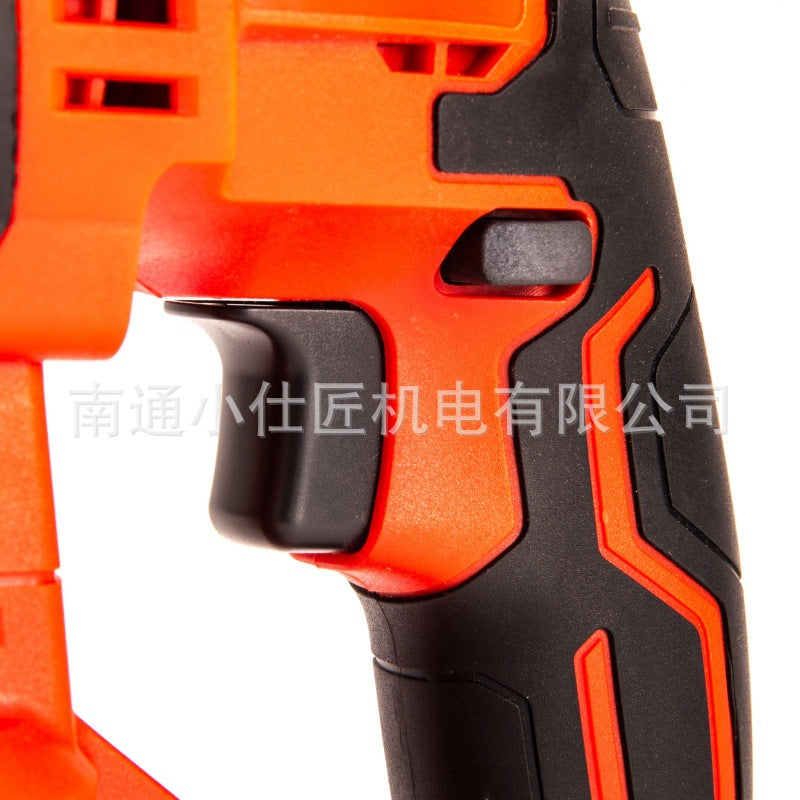 Cross-Border Brushless Electric Hammer Rechargeable Lithium Battery Tool Three-in-One Concrete Drilling High-Power Grooving Drilling Impact Drill