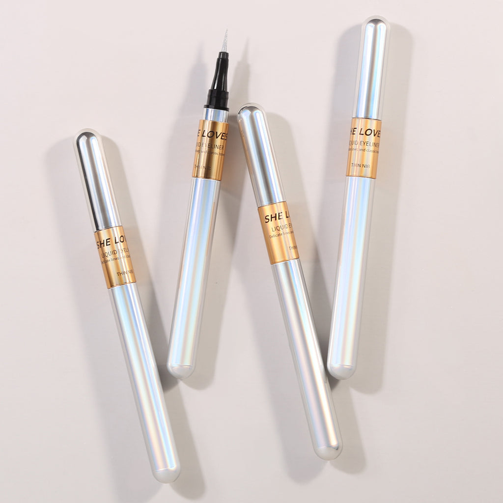 SHELOVES Eyeliner Pen Color Brown Ultra-fine Quick-drying Long-lasting Waterproof Non-smudging Genuine Eyeliner Pen