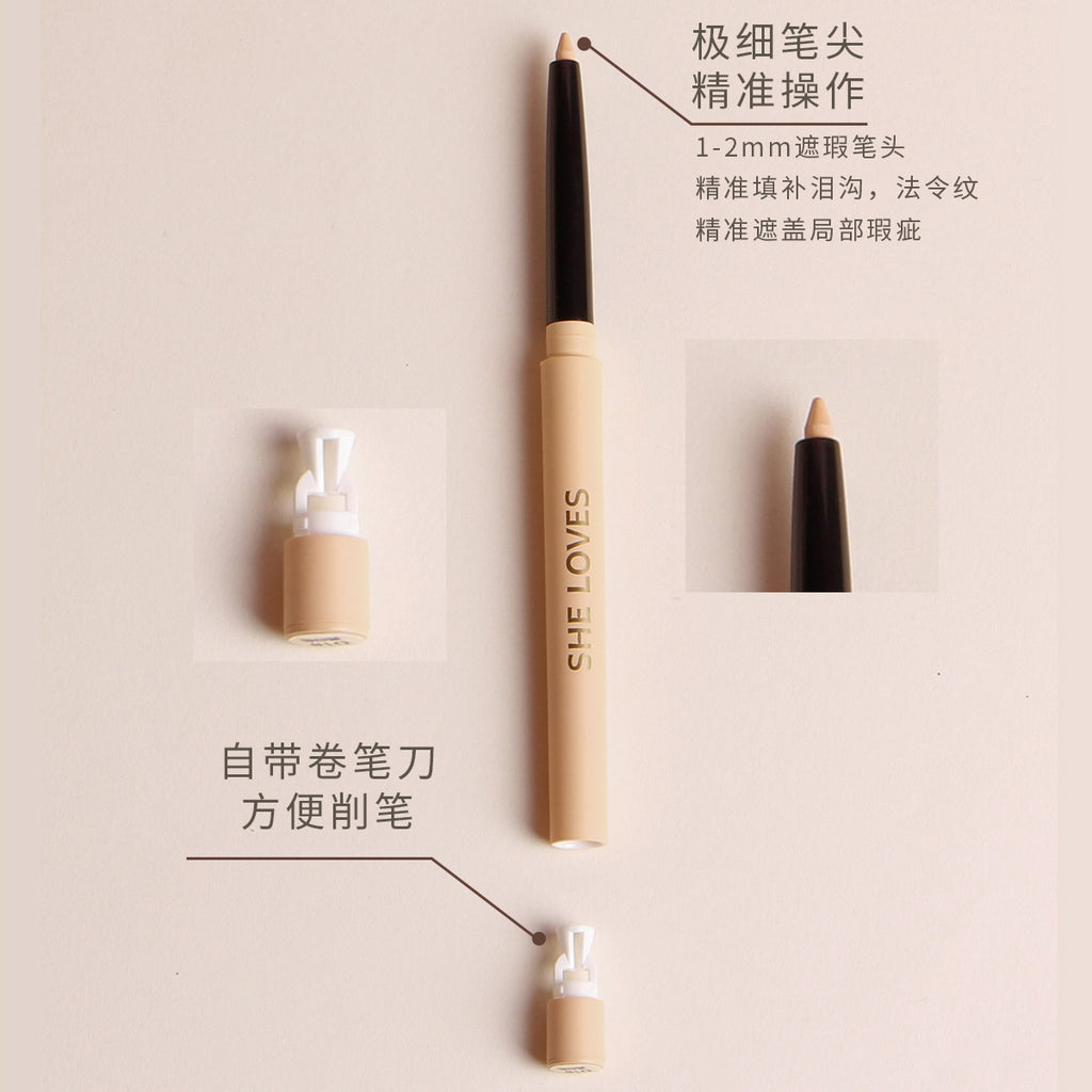 Fine Concealer Pen for Under-eye Dark Circles, Acne Marks, and Shadow Contouring Stick