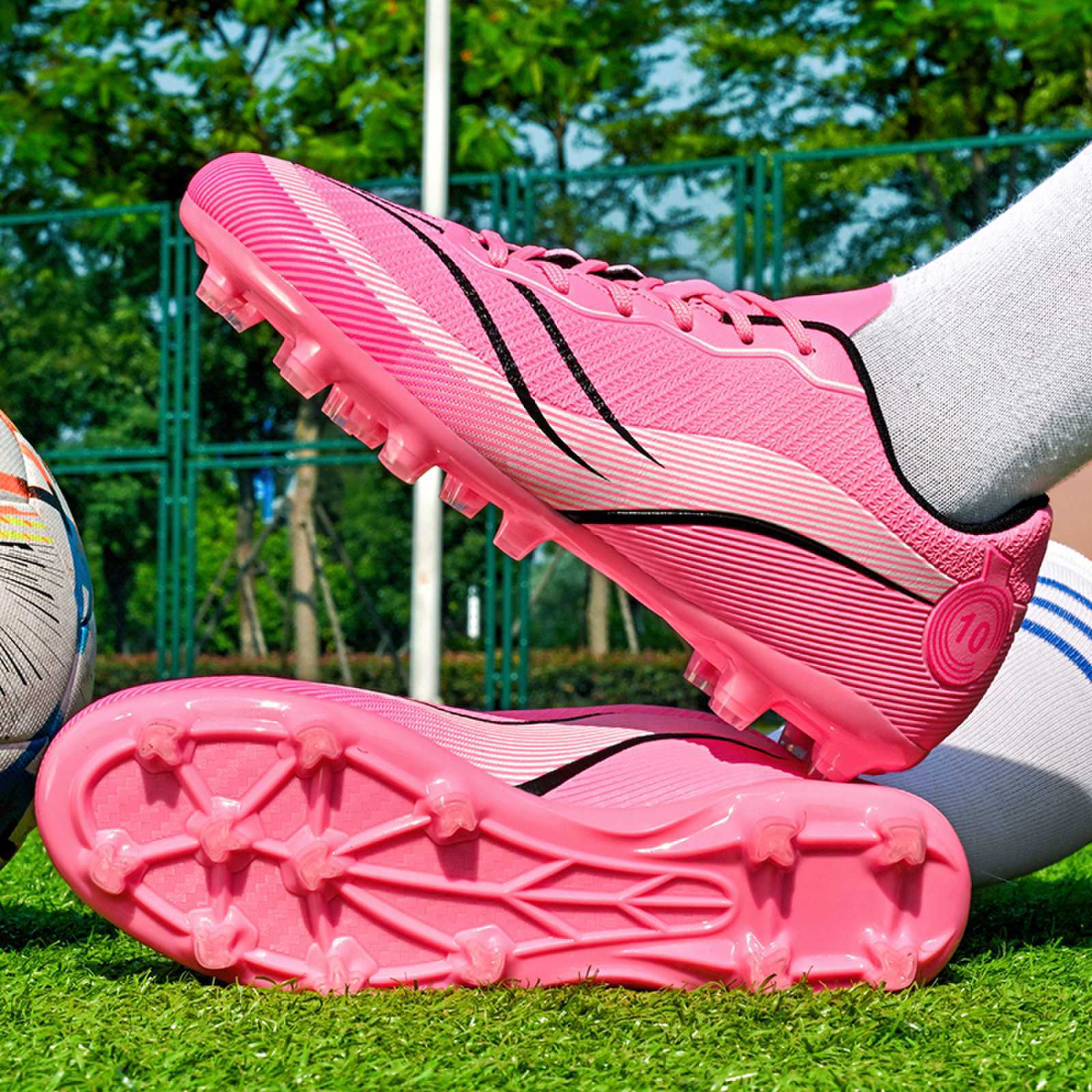 New professional football shoes for men and women teenagers TF Broken Nail AG Long Spike Lightweight Wear-Resistant Competition Training Shoes