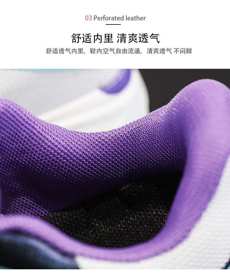 Summer Youth Breathable Mesh Rotating Button Sports Shoes Comfortable Soft Sole Men's Shoes Lightweight Non-Slip Children's Running Shoes