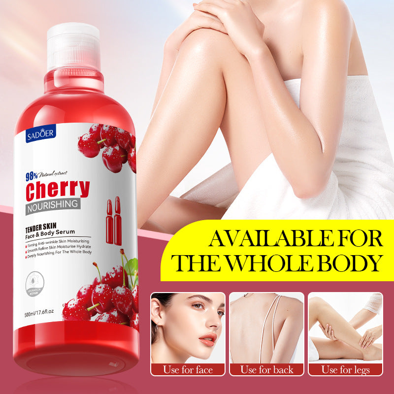 Cherry Moisturizing Essence SADOER Nourishing and Softening Face and Body Lotion Cross-Border Wholesale