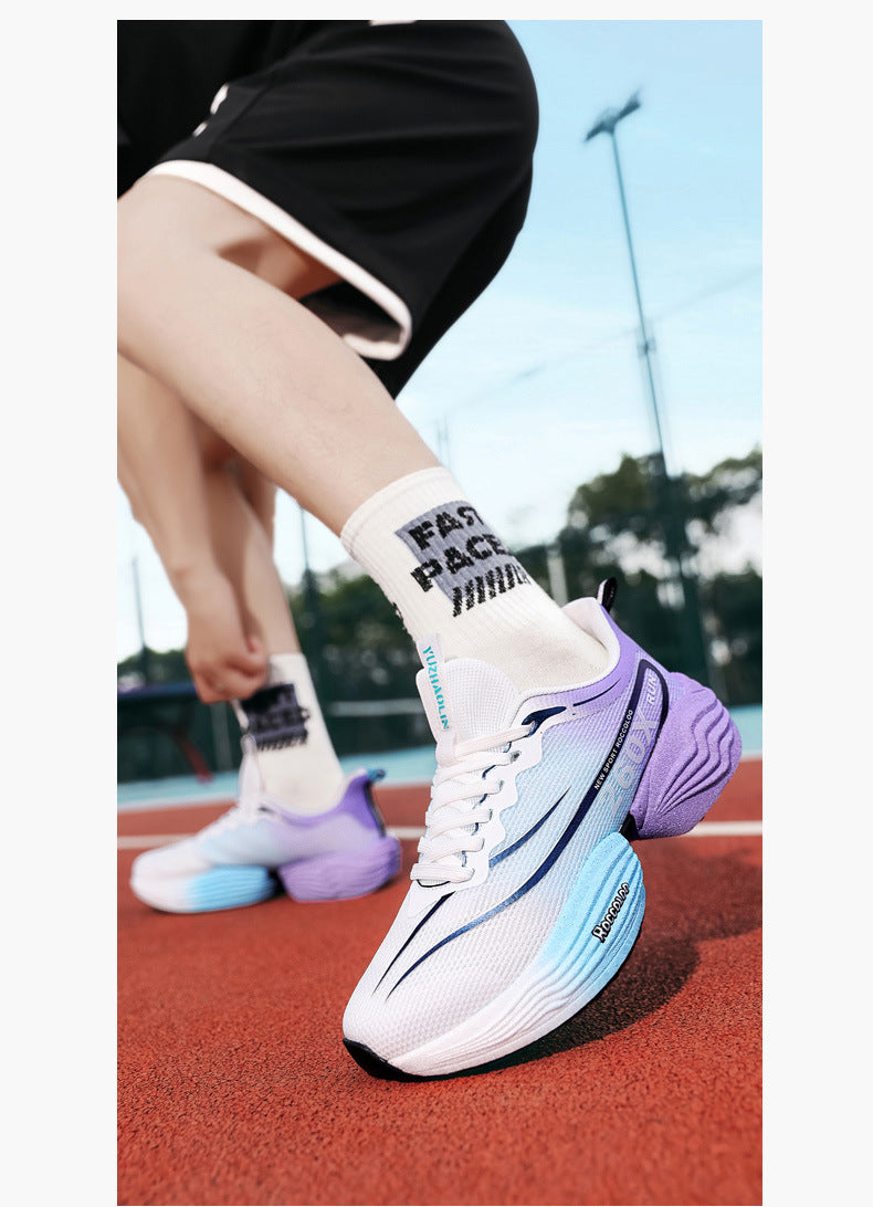 2025New Carbon Plate Anti-Slip Soft Sole Sports Shoes Dropshipping Couple Mesh Breathable Racing Running Shoes