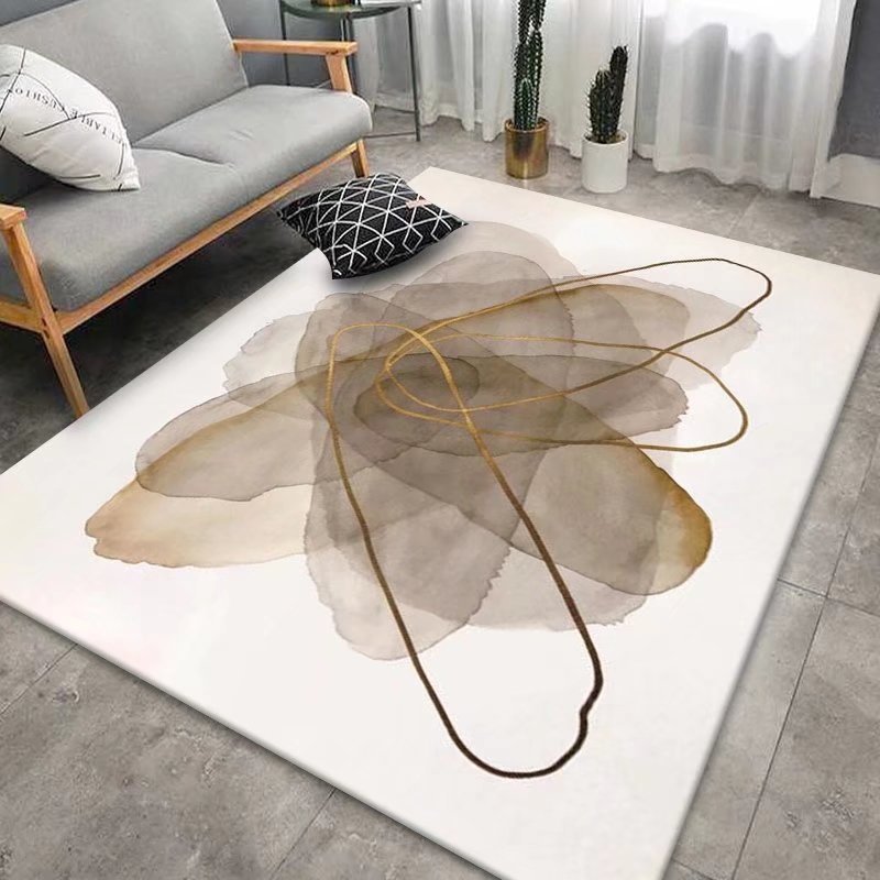 Simple Modern Minimalist Style Carpet Living Room Coffee Table Rug Bedroom Full Bedside Mat Rectangular Home Rug