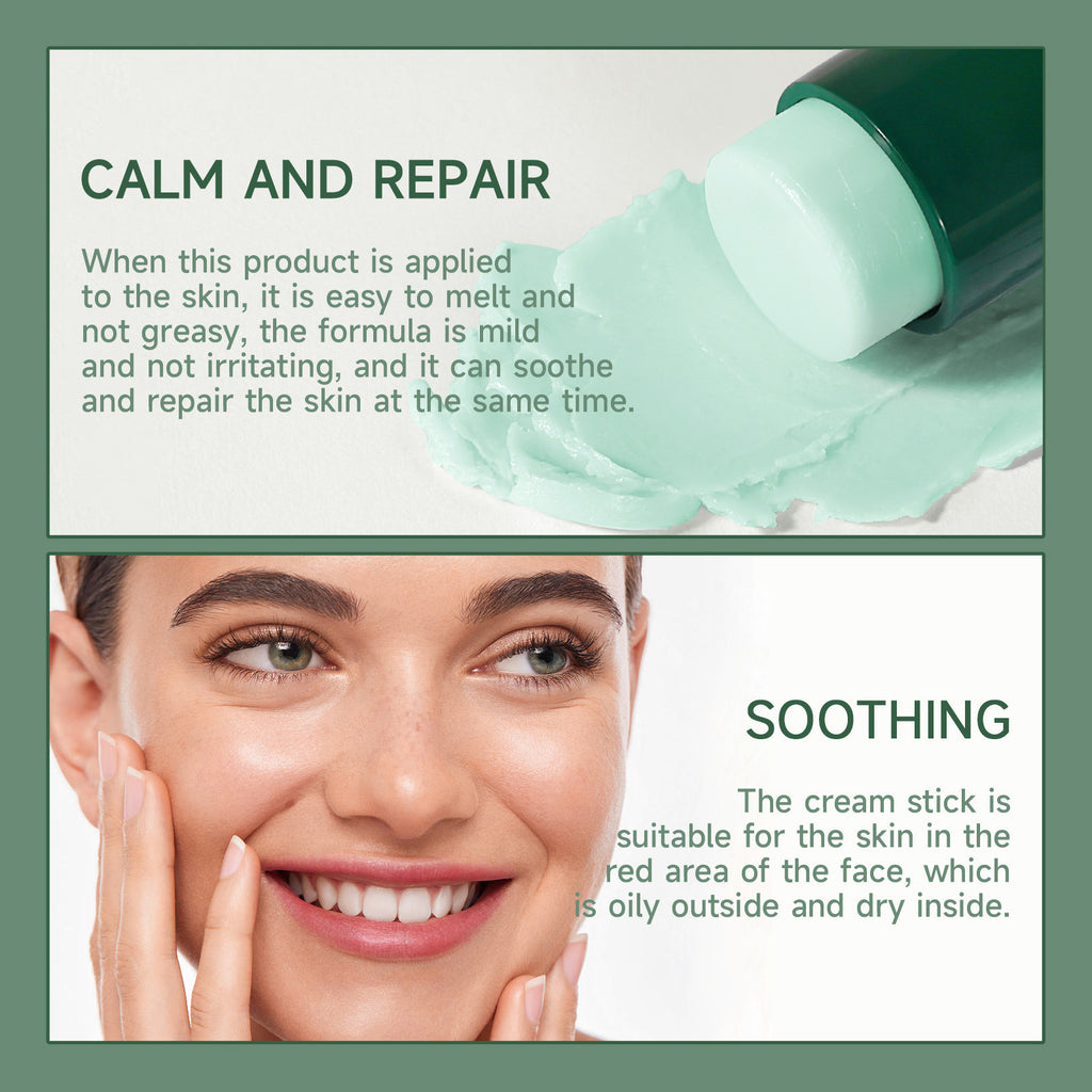 SHELOVES Centella Asiatica Essence Stick Soothing After-Sun Redness Sensitive Cooling Ice Hydrating No-Wash Essence Stick