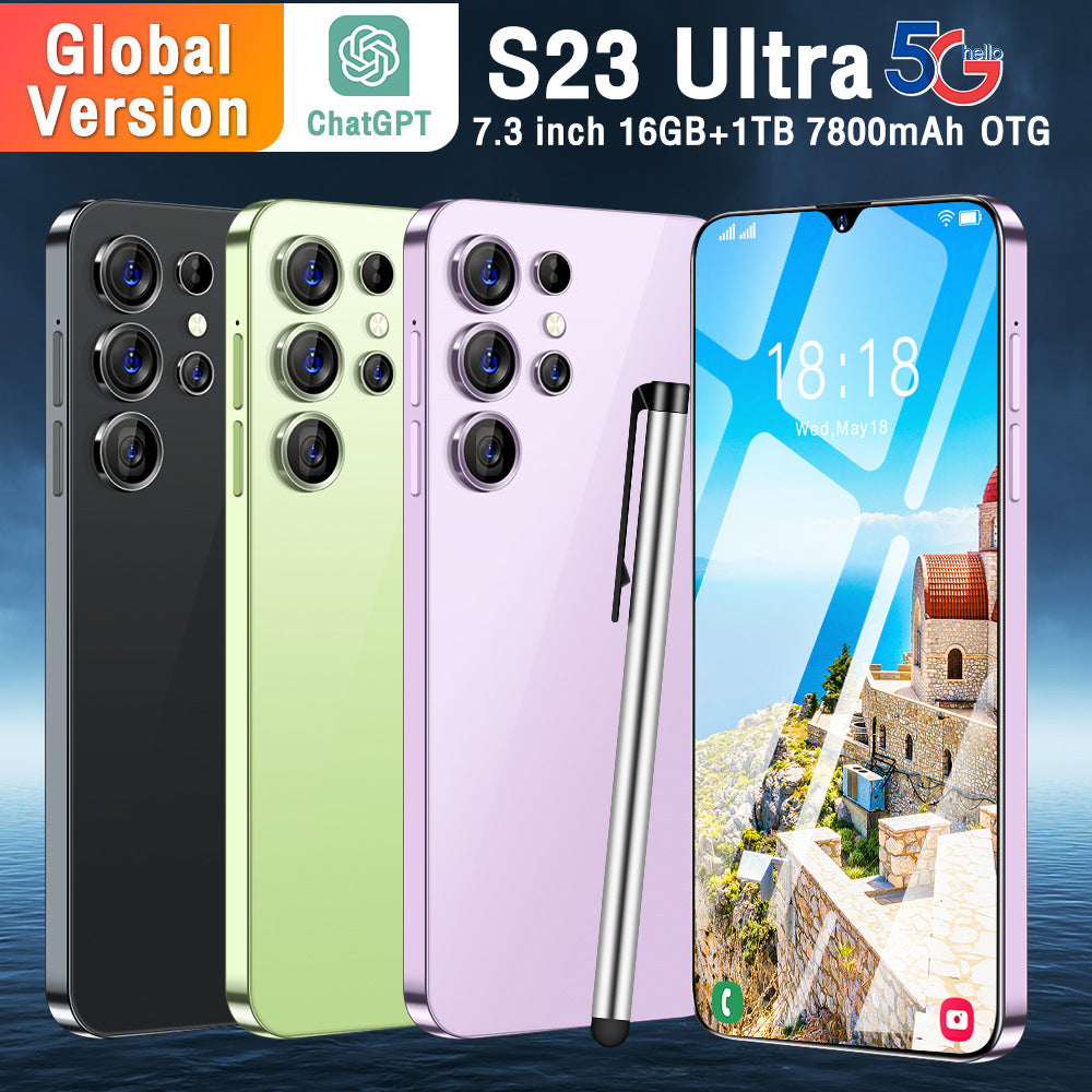 New S23 Ultra 7.3Inch16+1T All-in-One Smart Android Phone(Popular)