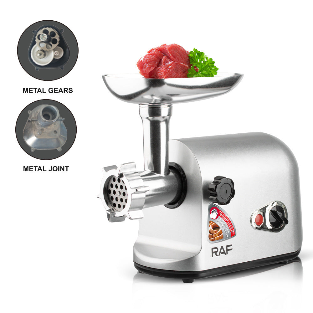 RAF Electric Meat Grinder Desktop Multi-Functional Kitchen Household Sausage Stuffer High-Power Meat Mincer Mixer