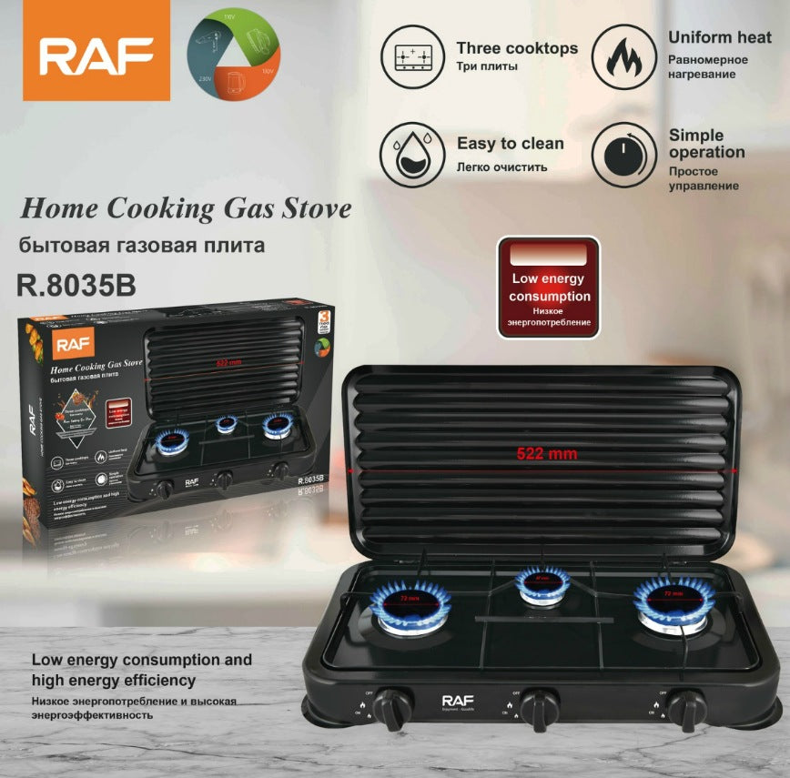 RAF Multifunctional Household Small Electric Stove Wholesale Three-Burner Gas Stove Small Household Appliance Liquefier R8035