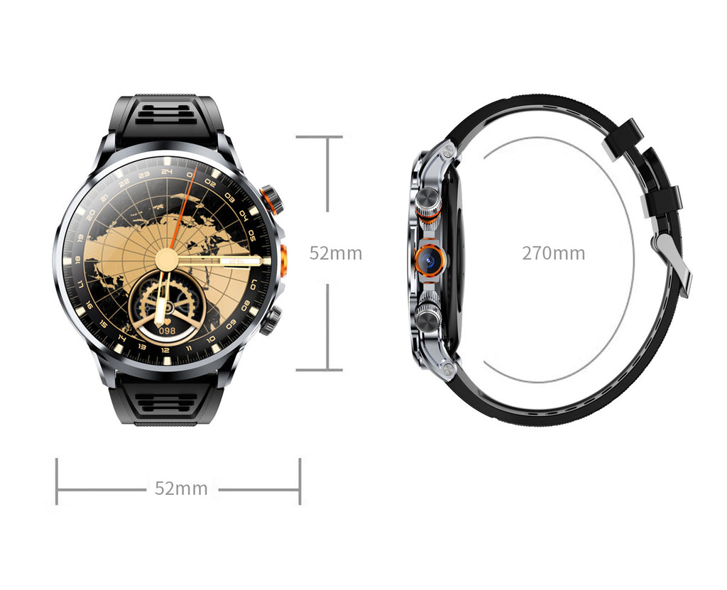 H18Curved Screen4g Plug-in Smart Watch Large Screen Large Memory Global Communication smartwatch Android Phone