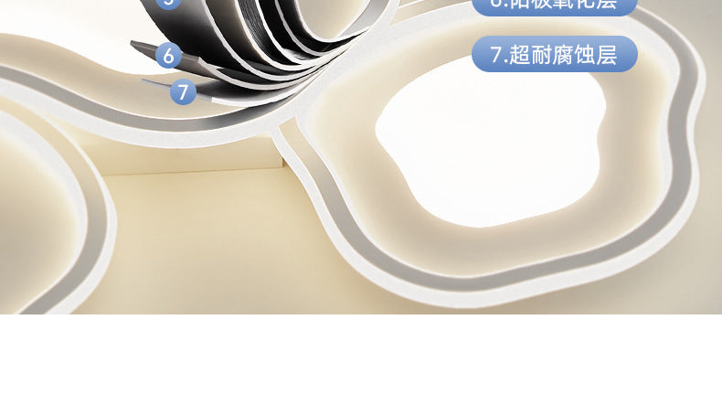 Cream Style Minimalist Living Room Main Light2025New Cloud Ceiling Light Smart Eye Protection Lighting Set Whole House Package