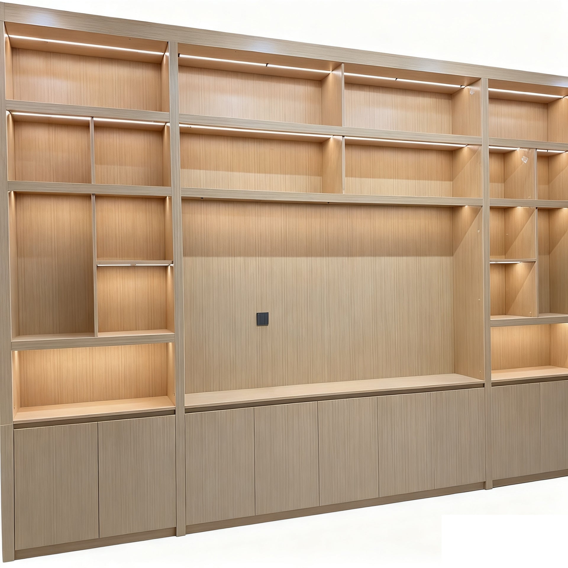 Custom Aluminum Alloy Office Side Cabinet Floor Cabinet Storage Cabinet File Cabinet Partition Display Cabinet Full Height Cabinet Entire Wall Bookcase