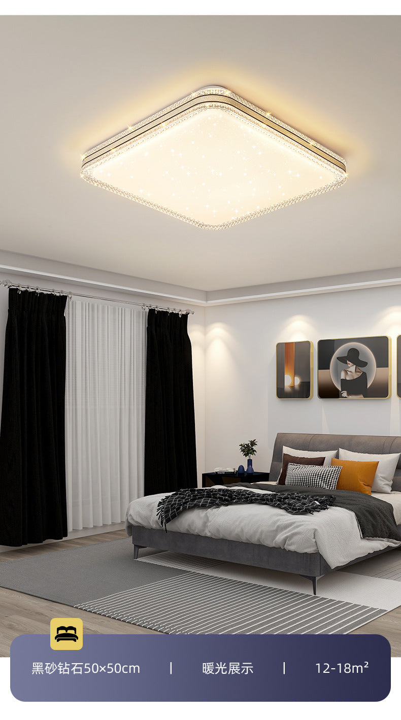 led Ceiling Lamp Master Bedroom Lamp Simple Modern Living Room Lamp Round Room Study Romantic Starry Sky Light Fixture