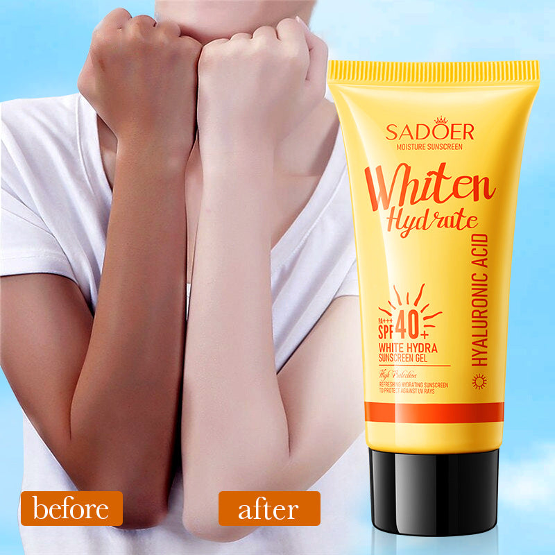 Sunscreen Gel SADOER Water Whitening Anti Light Old Exfoliating Sunscreen Cross-Border Foreign Trade Wholesale