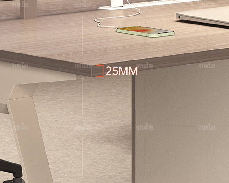 Staff Desk Office Desk and Chair Set Simple Modern Office Partition Computer Desk Employee Desk Six-Person Booth