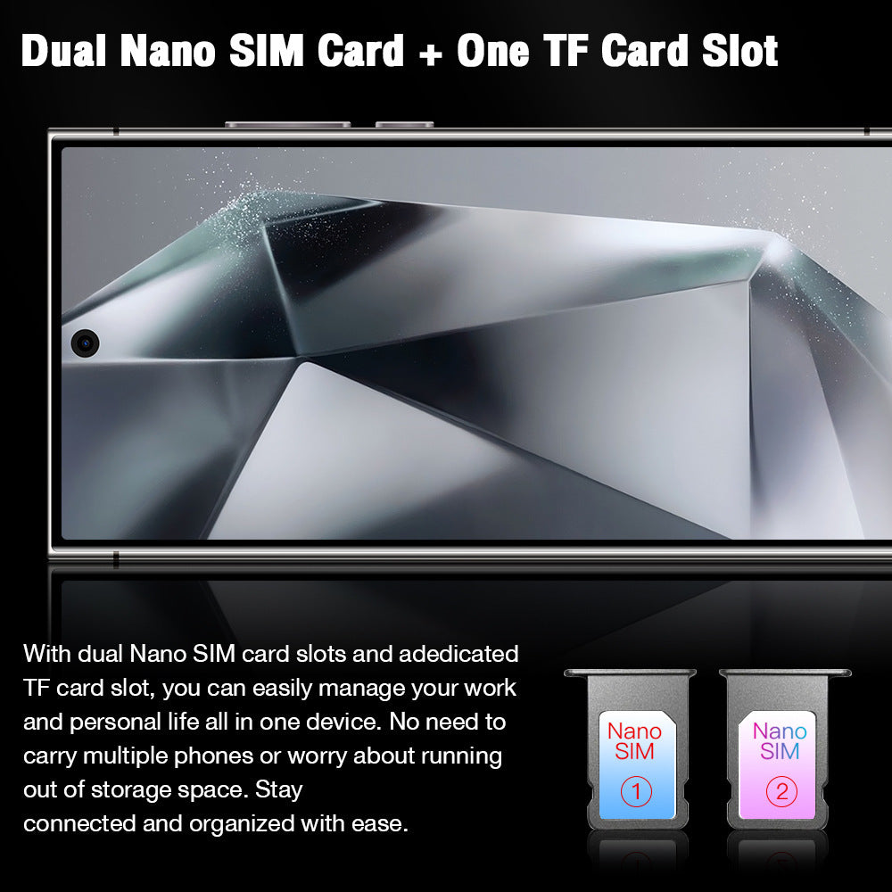 S24Ultra Android Phone1:1Wireless Charging6.75Inch4G Smartphone3+64Delivery