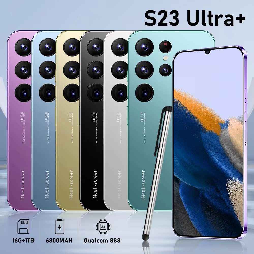 Mobile Phone S23 Ultra E-commerce hot-selling product4G Android16+1T In-stock Smartphones(Popular)