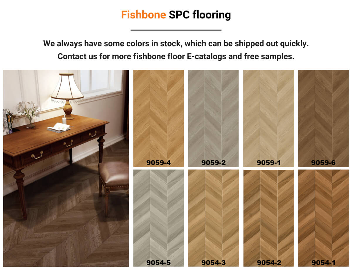 Spc 4.0mm Floor Wood Tiles Plastic Flooring