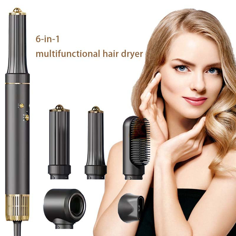 ФенMultifunctional 5-in-1 Hot Air Comb Curling Iron Styling High Power High Speed Hair Care Negative Ion Hair Dryer