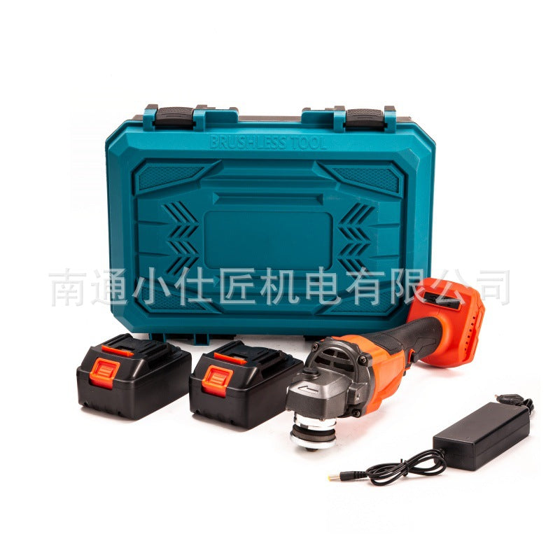 Cross-Border Foreign Trade Lithium Battery Angle Grinder High Power Portable Handheld Polishing Machine Multi-Function Rechargeable Grinding Machine