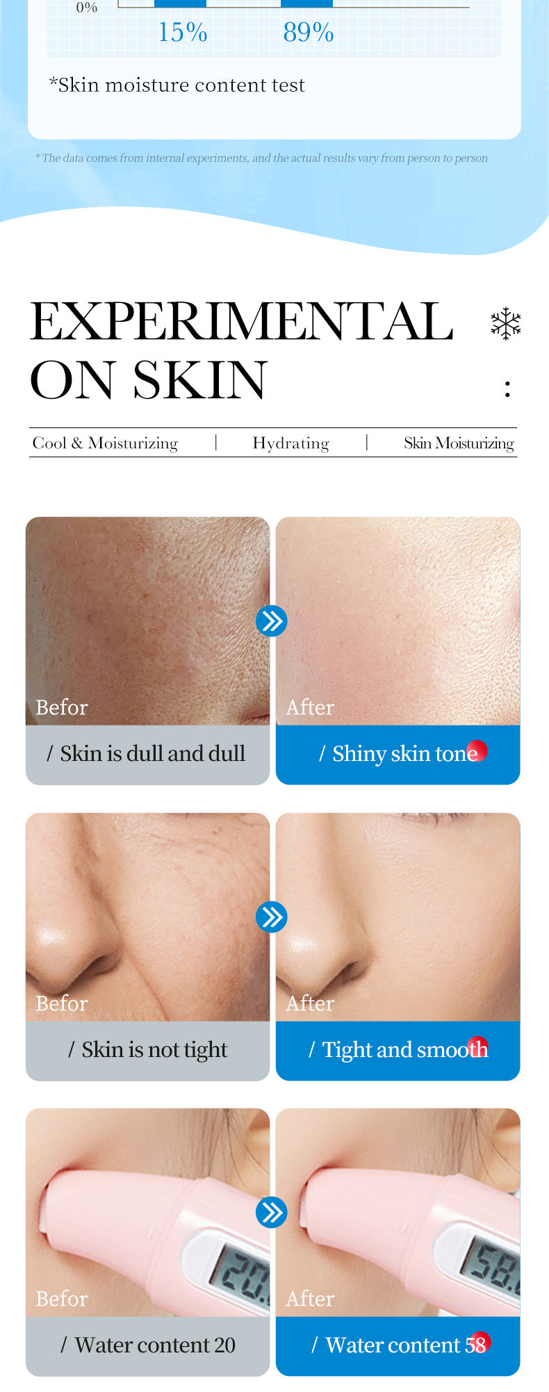 Ice Mask25g SADOER Deep Hydration Moisturizing Refreshing Face Mask Sheets Wholesale for Cross-Border Trade