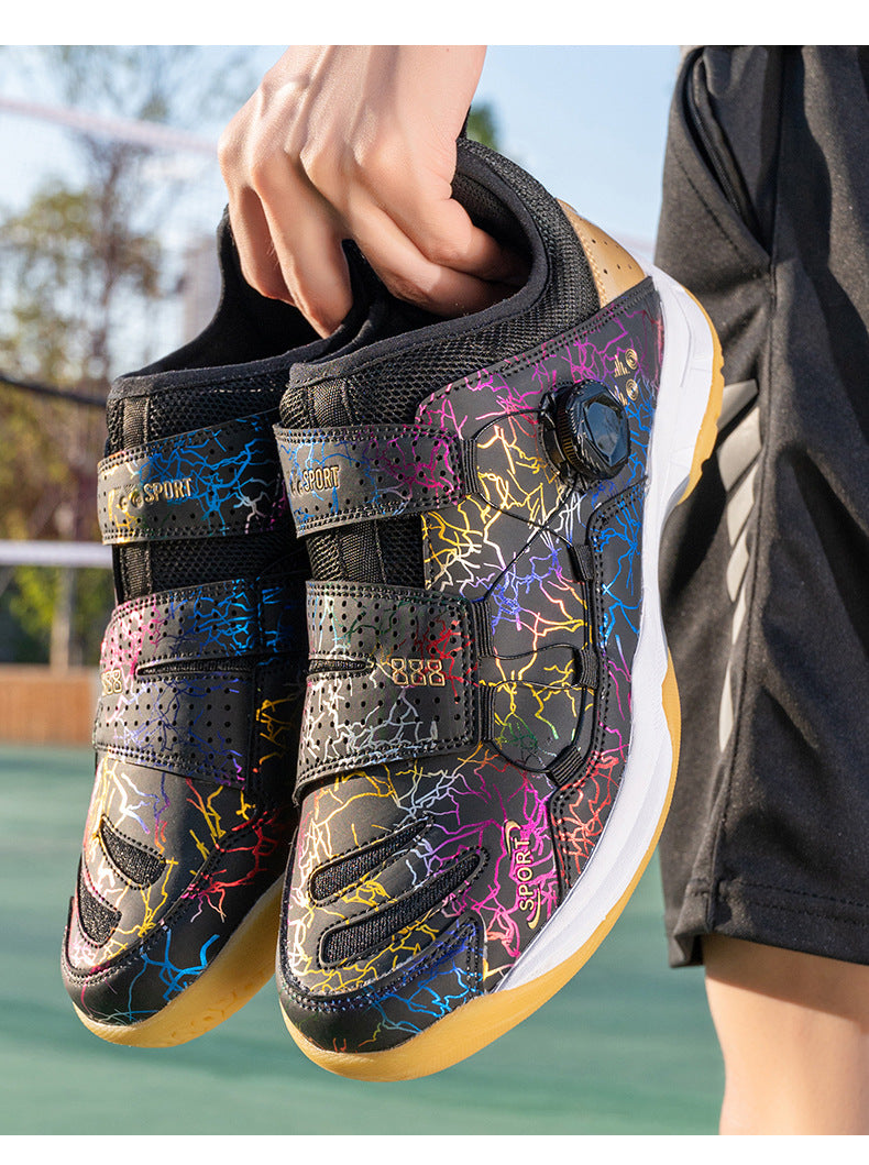 In Stock Couple Style Fashion Badminton Shoes New Style Mandarin Duck Table Tennis Tennis Non-Slip Wear-Resistant Sports Shoes