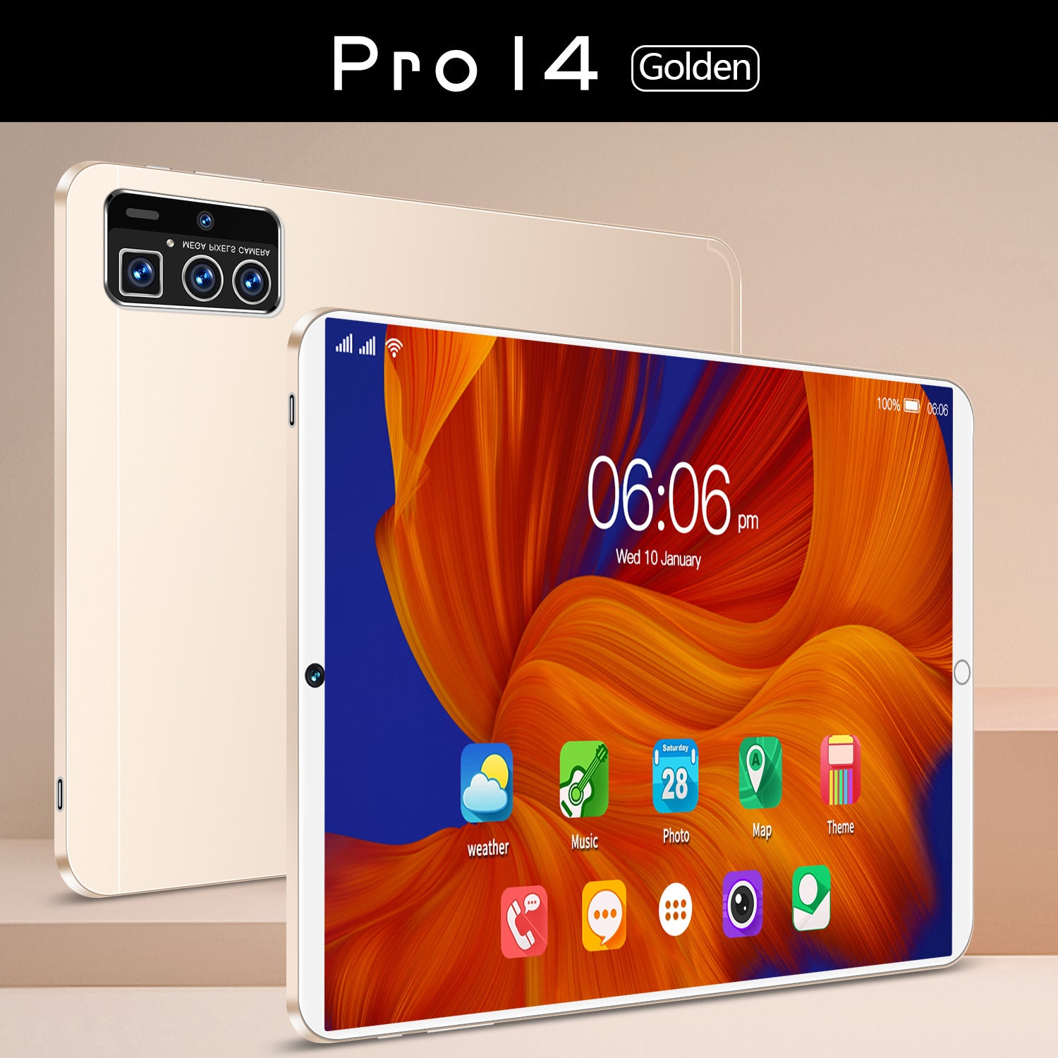 2025Hot Item Exclusively Available Worldwide Pro14 High-definition large screen long standby tablet factory direct wholesale
