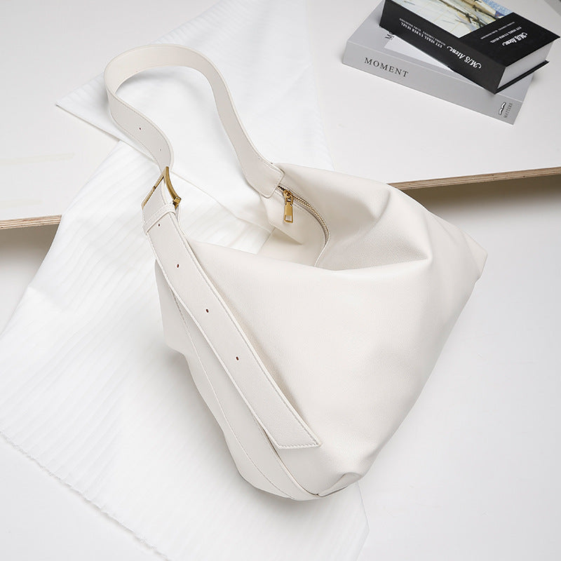 2024New Crossbody Bag Versatile Casual Women's Shoulder Bag Commuting Large Capacity Soft Leather Tote Bag