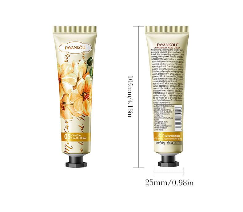 Full English Plant and Fruit Hand Cream FAYANKOU Moisturizing Autumn and Winter Anti-Dry Crack Hand Cream  Foreign Trade Wholesale