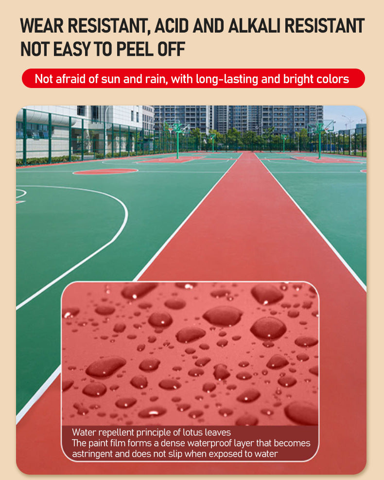 Colorful Three-in-One Floor Paint Parking lot basement warehouse factory floor coating self-leveling anti-slip