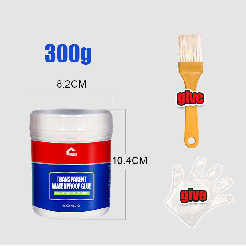 Transparent Waterproof Adhesive Roof Exterior Wall Window Sill Waterproof Leak Repair Coating Pure Acrylic Glue