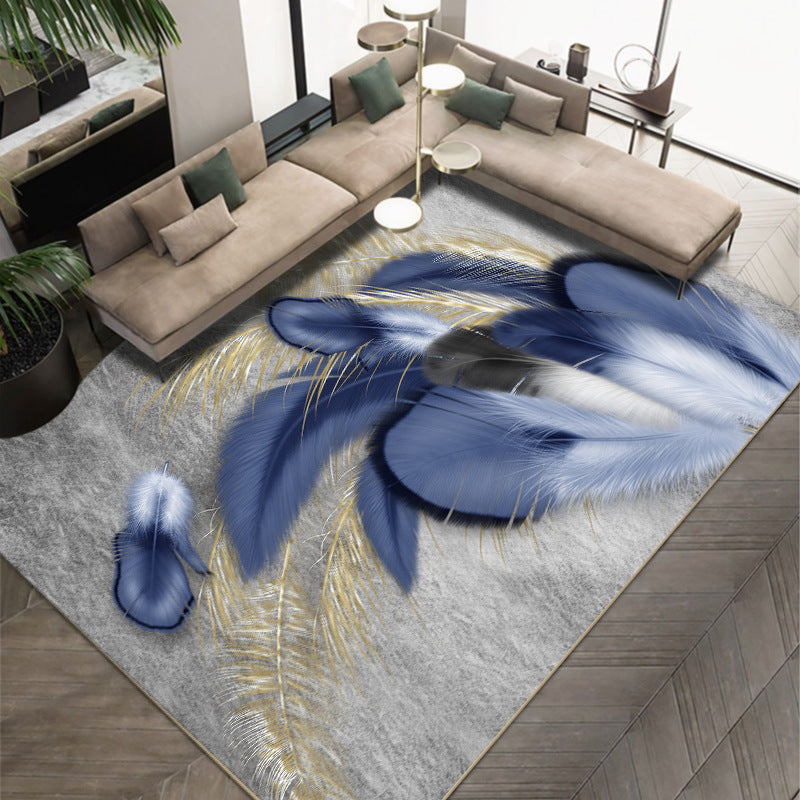 Light Luxury Crystal Velvet Carpet Wear-Resistant and Dirt-Resistant Living Room Sofa Coffee Table Carpet Cooling and Silent Home Non-Slip Bedroom Carpet