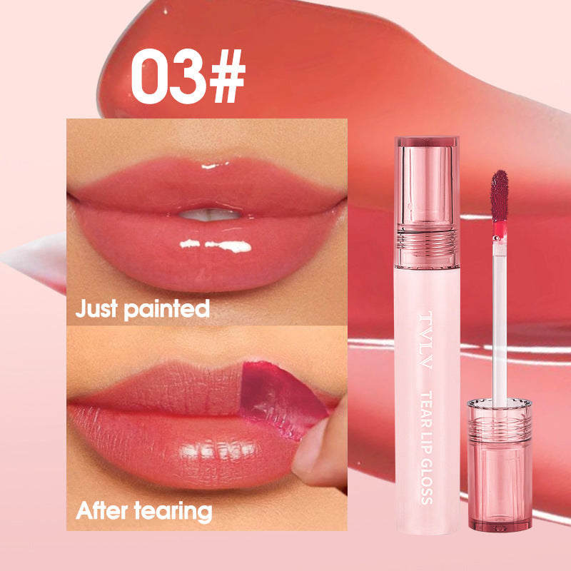 Makeup Peel-off Lip Glaze Nude Color Lip Gloss Pen Film-forming Waterproof Long-lasting Non-stick Cup Full Supply