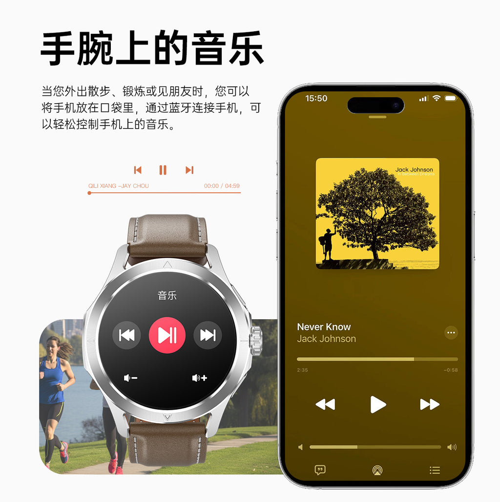 S4 Ultra Smart Watch Bluetooth Call True Heart Rate Step Count Sleep Monitoring Compass Motion Tracking Three-Proof