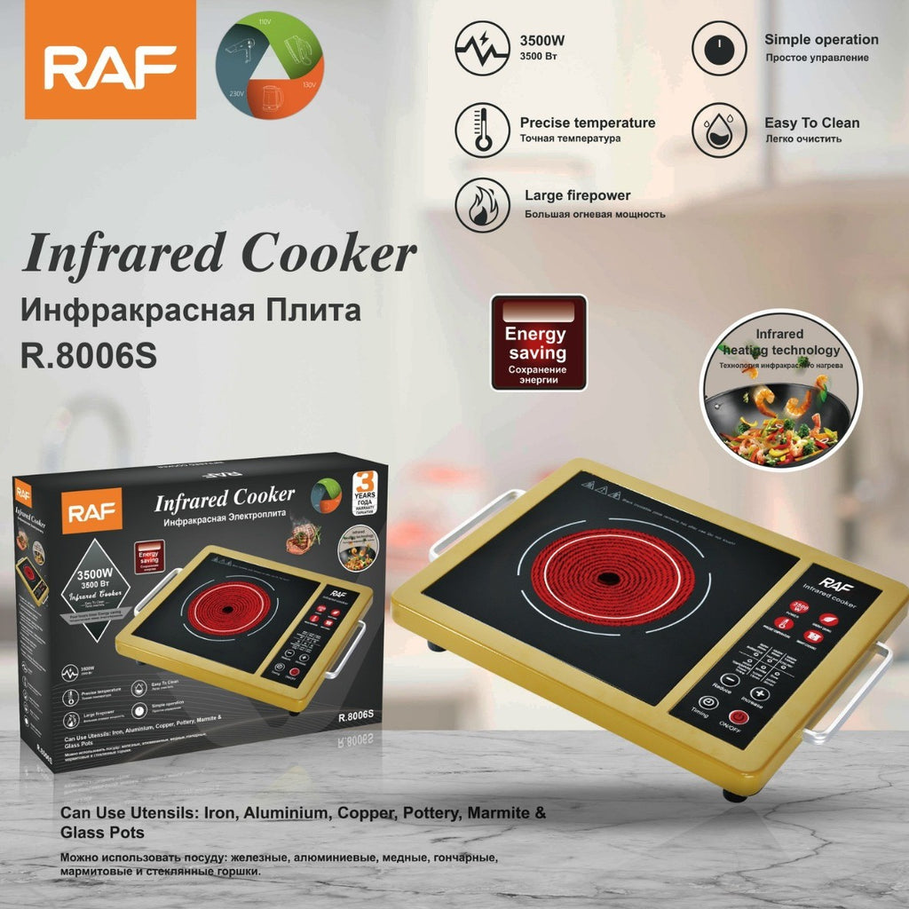 RAF European-style High-power Intelligent Electric Ceramic Stove for Home Use Multifunctional Stir-fry Energy-saving Induction Cooker