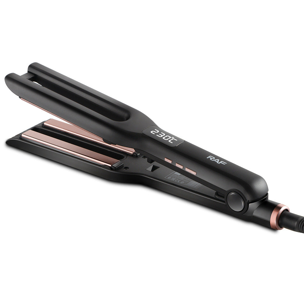 RAF  Portable Hair Curler Dormitory Home Fluffy Straight Hair Heating Clip Board Easy To Carry Multi-Functional Curling Iron