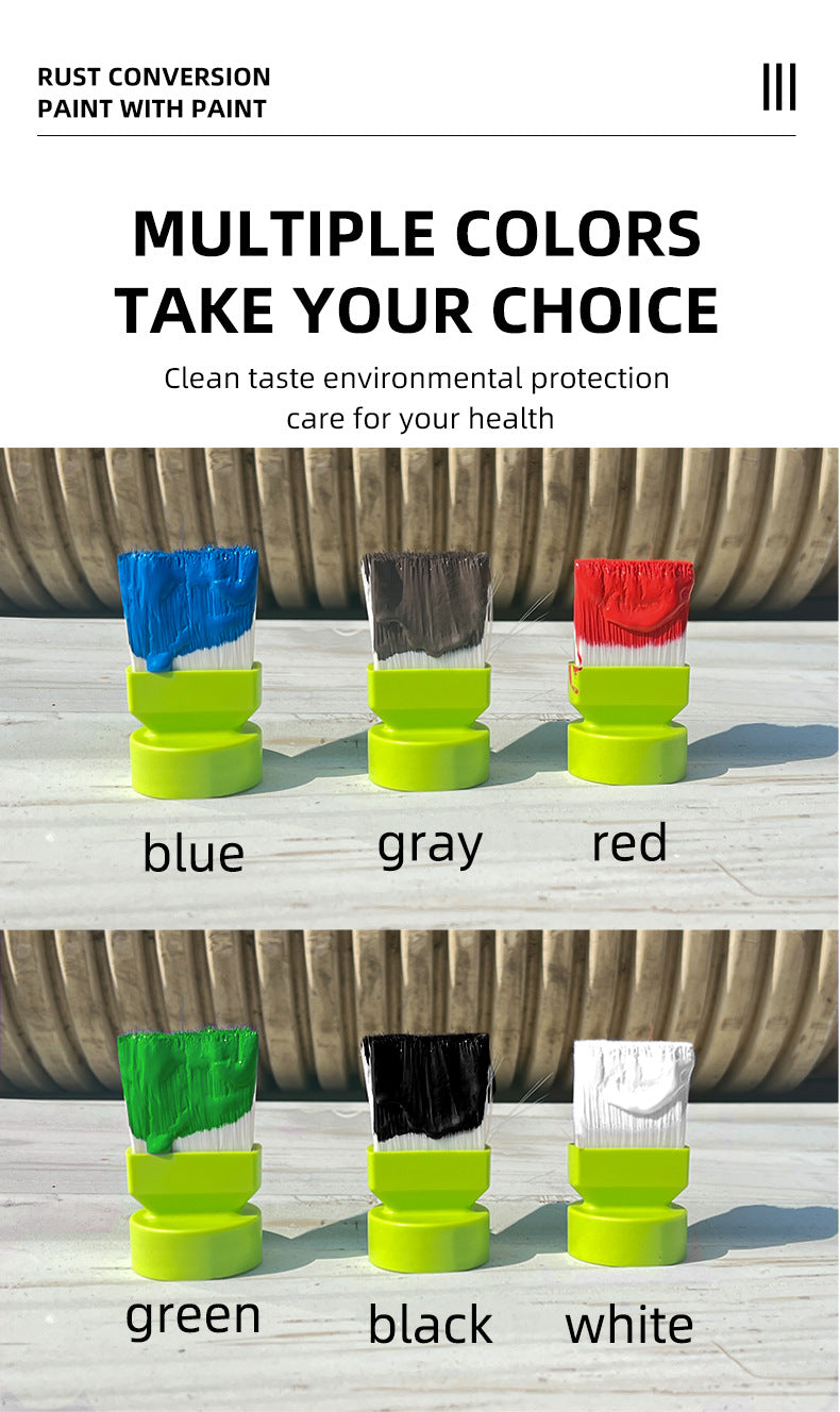 Qixia Water-Based Anti-Rust Paint, Rust-Free Roof Iron Rust Conversion Paint, Color Steel Tile Renovation Paint, Water-Based Anti-Rust Paint